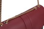 Lucky Bees Bolso Bandolera 1228 v2 Rojo Claret y Marrón Piel de Polivinilo 26x10x20 cm